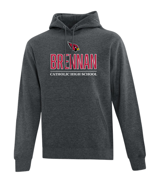 F.J. Brennan Adult Hooded Sweatshirt with Embroidered logo