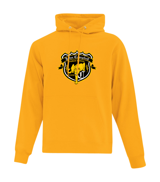 John Campbell Crest Adult Cotton Pull Over Hooded Sweatshirt with Printed Logo