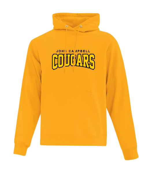John Campbell Adult Cotton Pull Over Hooded Sweatshirt with Printed Logo
