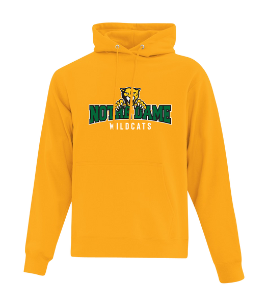 Wildcats Cotton Pull Over Hooded Sweatshirt with Embroidered Logo YOUTH