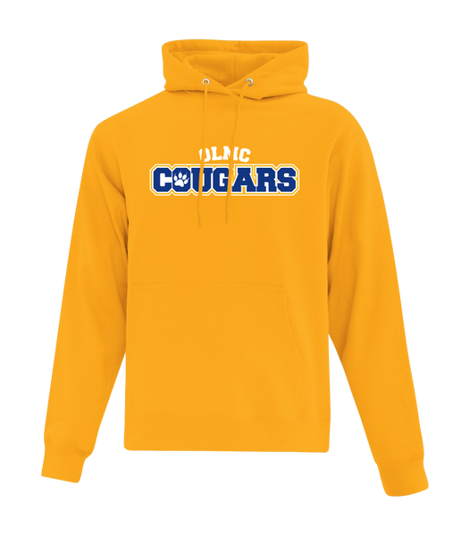 OLMC Cougars Youth Cotton Pull Over Hooded Sweatshirt with Printed Logo