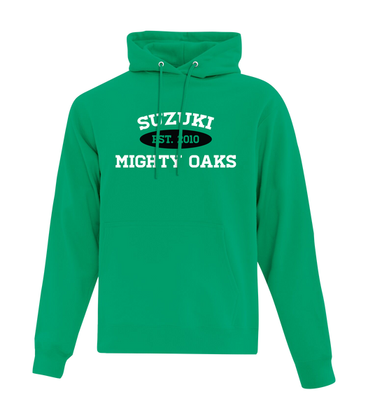 ADULT Suzuki Cotton Pull Over Hooded Sweatshirt with Printed Logo