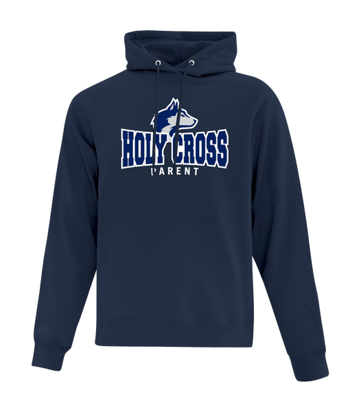 Huskies Parent Cotton Pull Over Hooded Sweatshirt with Embroidered Logo ADULT