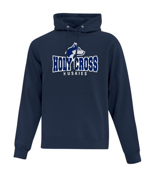 Huskies Cotton Pull Over Hooded Sweatshirt with Embroidered Logo YOUTH