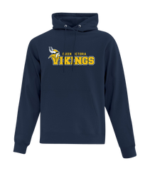 Queen Victoria Adult Cotton Pull Over Hooded Sweatshirt with Embroidered Logo