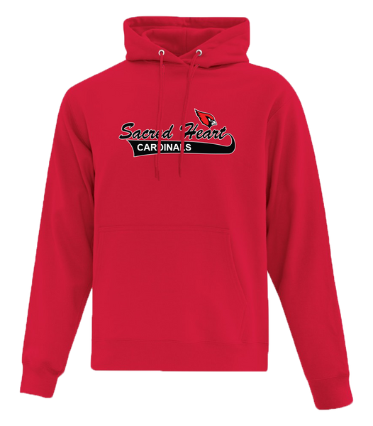 Sacred Heart Youth Cotton Pull Over Hooded Sweatshirt with Applique Logo