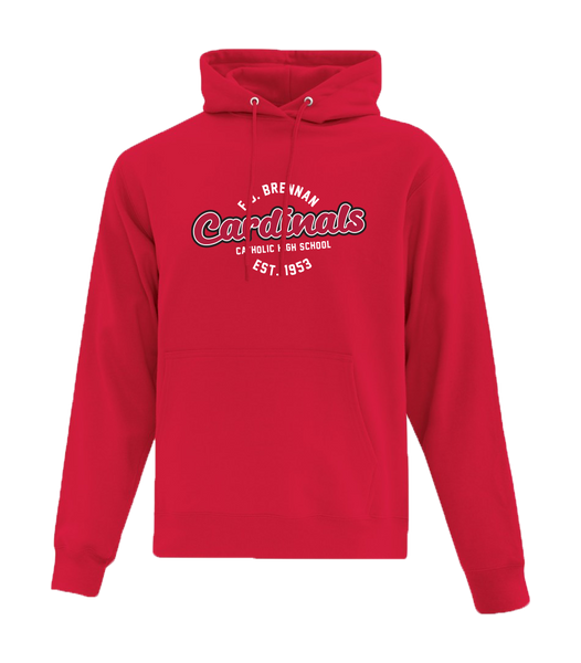Brennan Cardinals Alumni Adult Hooded Sweatshirt with Printed logo