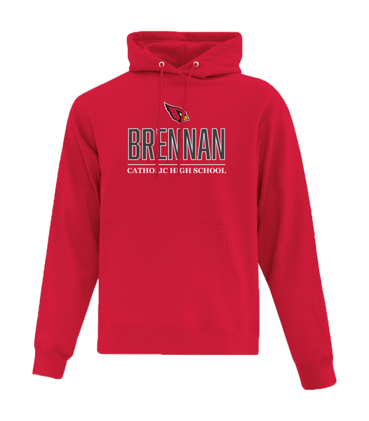 F.J. Brennan Adult Hooded Sweatshirt with Embroidered logo