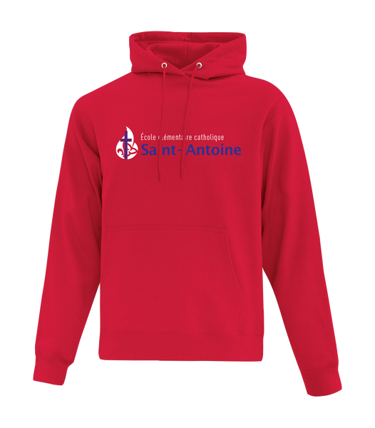 Saint-Antoine Adult Cotton Pull Over Hooded Sweatshirt with Embroidered Logo