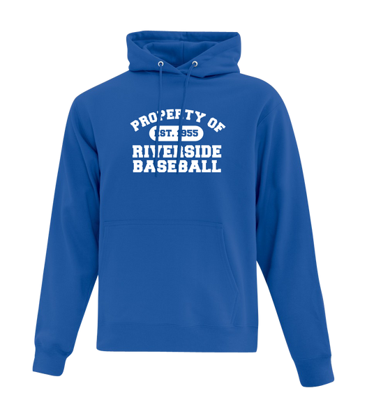 Property of Riverside Baseball Adult Cotton Hoodie