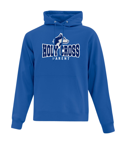 Huskies Parent Cotton Pull Over Hooded Sweatshirt with Embroidered Logo ADULT