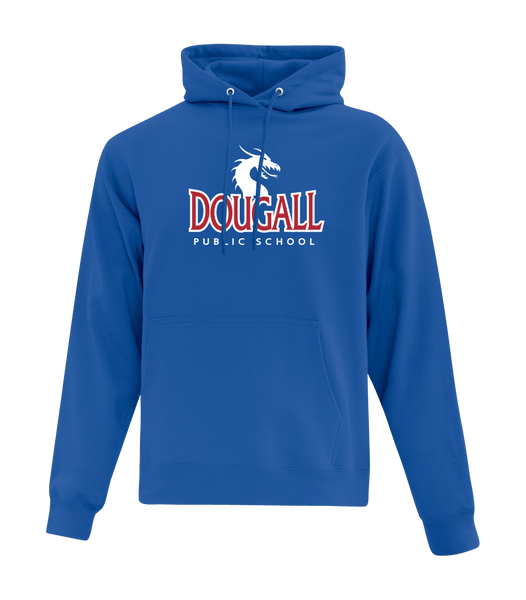 Dougall Adult Cotton Pull Over Hooded Sweatshirt with Printed Logo