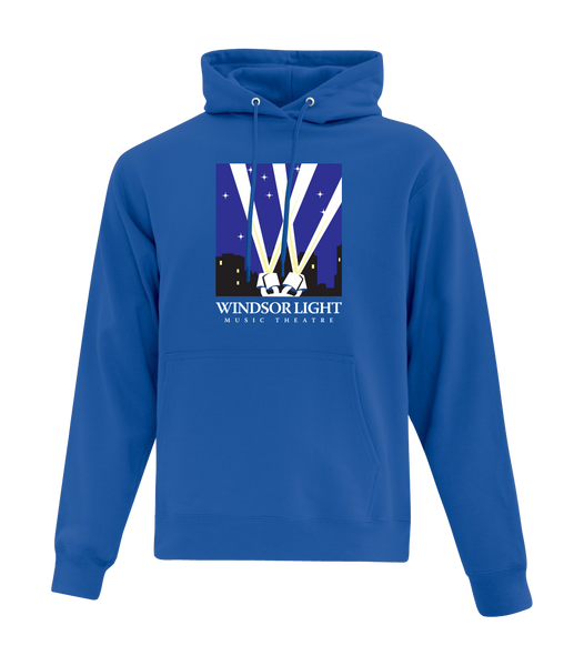 Windsor Light Music Theatre Adult Cotton Pull Over Hooded Sweatshirt with Printed Logo