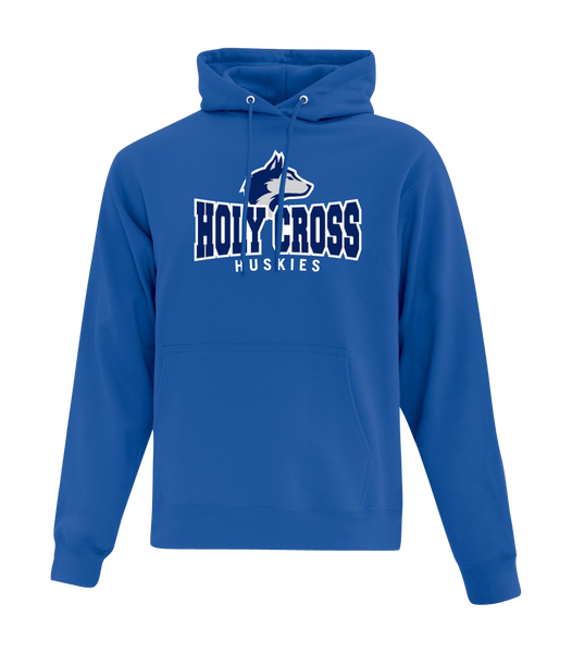 Huskies Cotton Pull Over Hooded Sweatshirt with Embroidered Logo YOUTH