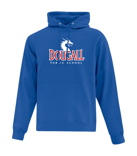 Dougall Adult Cotton Pull Over Hooded Sweatshirt with Applique Logo