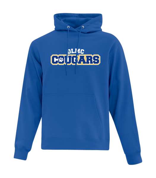 OLMC Cougars Youth Cotton Pull Over Hooded Sweatshirt with Printed Logo