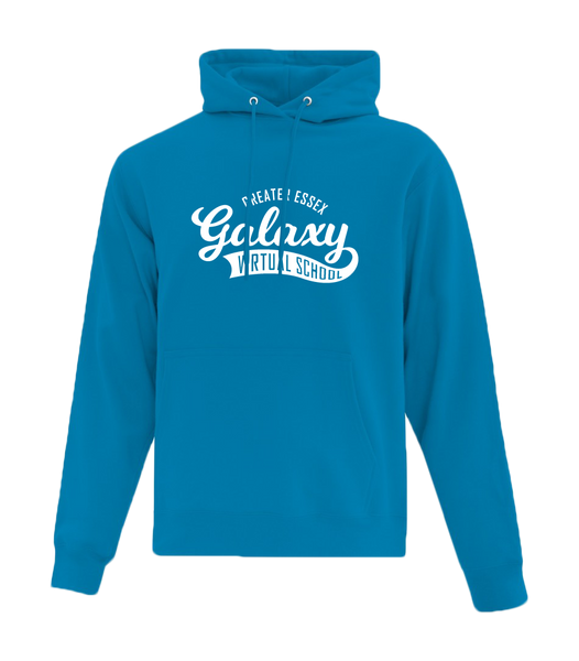 Galaxy Adult Cotton Pull Over Hooded Sweatshirt with Personalized Lower Back