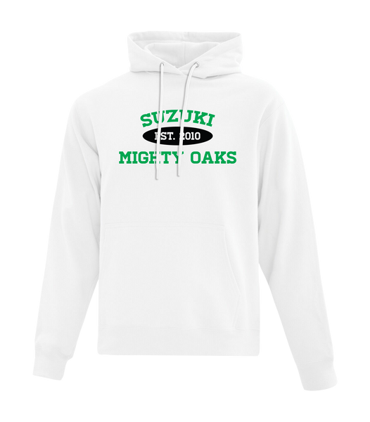ADULT Suzuki Cotton Pull Over Hooded Sweatshirt with Printed Logo