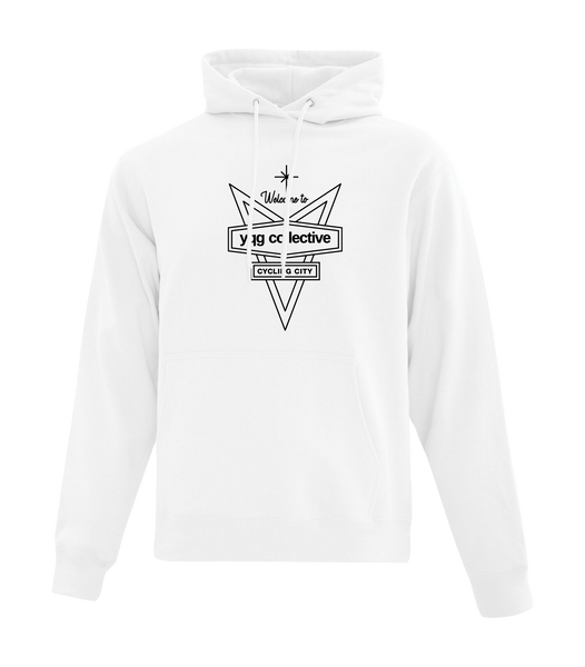 Welcome to YQG Collective Adult Hooded Sweatshirt with Printed Logo