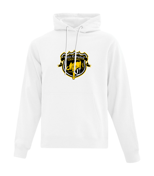 John Campbell Crest Youth Cotton Pull Over Hooded Sweatshirt with Printed Logo