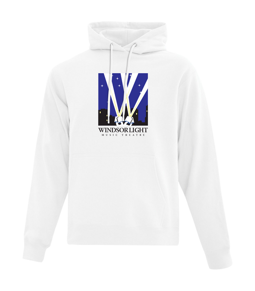 Windsor Light Music Theatre Adult Cotton Pull Over Hooded Sweatshirt with Printed Logo