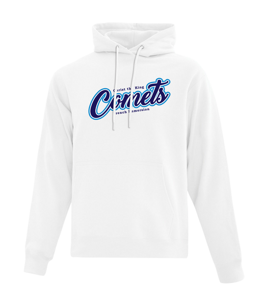 Comets Youth Cotton Pull Over Hooded Sweatshirt with Printed Logo