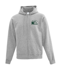 John A. McWilliam Staff Adult Cotton Full Zip Hooded Sweatshirt with Left Chest Embroidered Logo