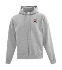 Glenwood Youth Cotton Full Zip Hooded Sweatshirt with Left Chest Embroidered Logo