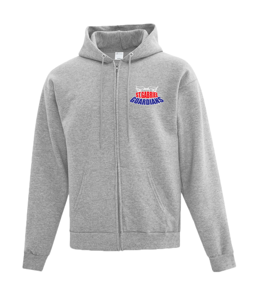 Guardians Adult Cotton Full Zip Hooded Sweatshirt with Left Chest Embroidered logo