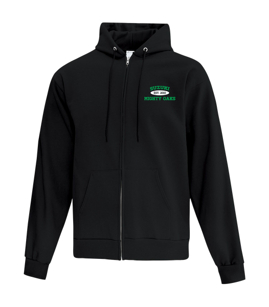 ADULT Suzuki Cotton Full Zip Hooded Sweatshirt with Left Chest *Embroidered* Logo