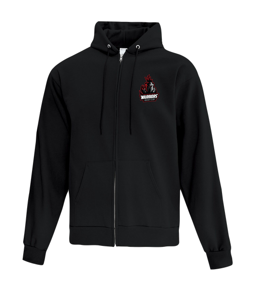 SWO Warriors Youth Cotton Full Zip Hooded Sweatshirt with Left Chest Embroidered Logo