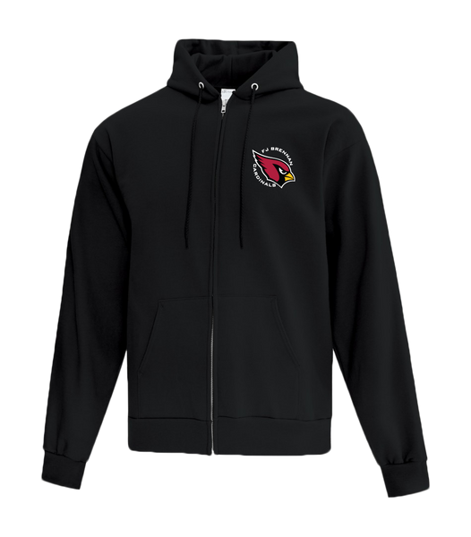 F.J. Brennan Adult Cotton Full Zip Hooded Sweatshirt with Embroidered logo