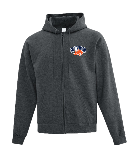 Sabres Cotton Full Zip Hooded Sweatshirt with Left Chest Embroidered Logo ADULT