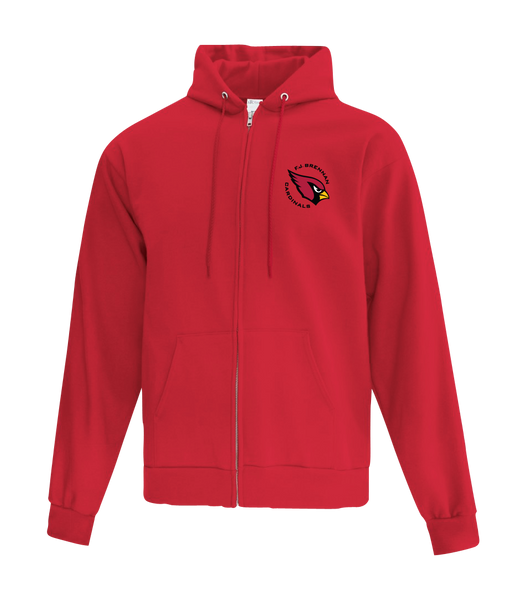 F.J. Brennan Adult Cotton Full Zip Hooded Sweatshirt with Embroidered logo