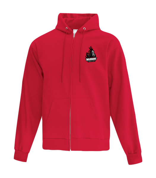 SWO Warriors Youth Cotton Full Zip Hooded Sweatshirt with Left Chest Embroidered Logo