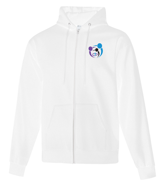 CPCO Adult Cotton Full Zip Hooded Sweatshirt with Left Chest Embroidered Logo