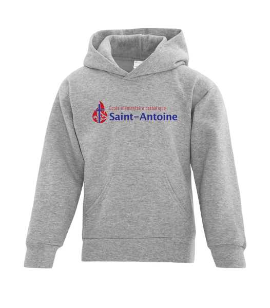 Saint-Antoine Youth Cotton Pull Over Hooded Sweatshirt with Embroidered Logo