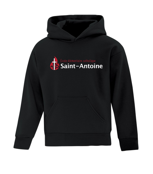 Saint-Antoine Youth Cotton Pull Over Hooded Sweatshirt with Embroidered Logo