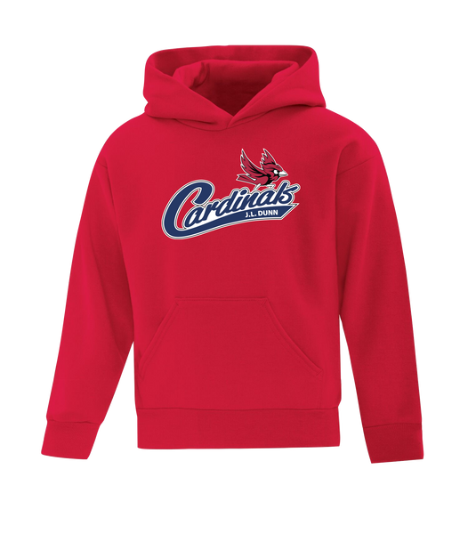 Cardinals Youth Cotton Pull Over Hooded Sweatshirt with Embroidered Logo