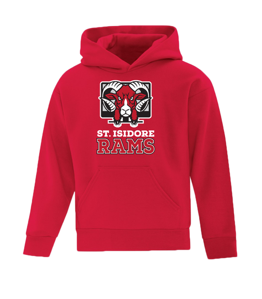 Rams Youth Cotton Pull Over Hooded Sweatshirt with Printed logo