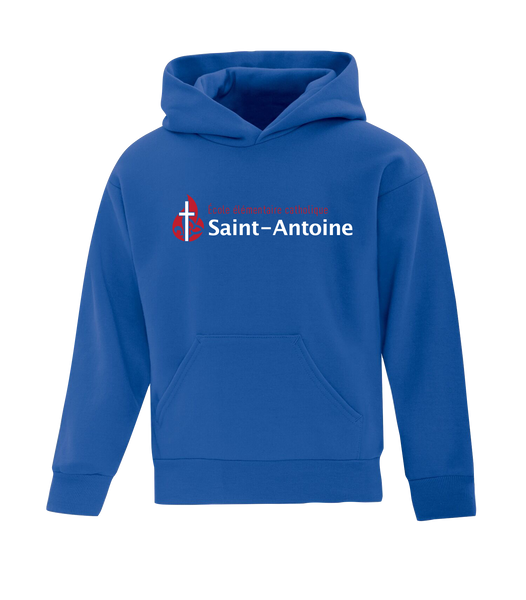 Saint-Antoine Youth Cotton Pull Over Hooded Sweatshirt with Embroidered Logo