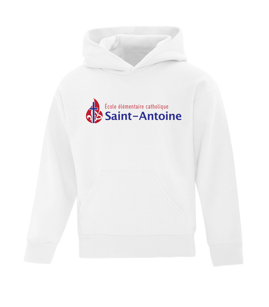 Saint-Antoine Youth Cotton Pull Over Hooded Sweatshirt with Embroidered Logo