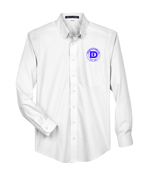 Design Systems Inc. Badge Solid Broadcloth Dress Shirt