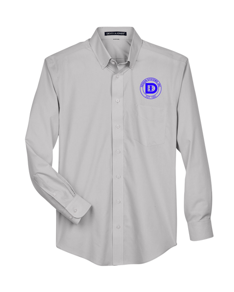 Design Systems Inc. Badge Solid Broadcloth Dress Shirt