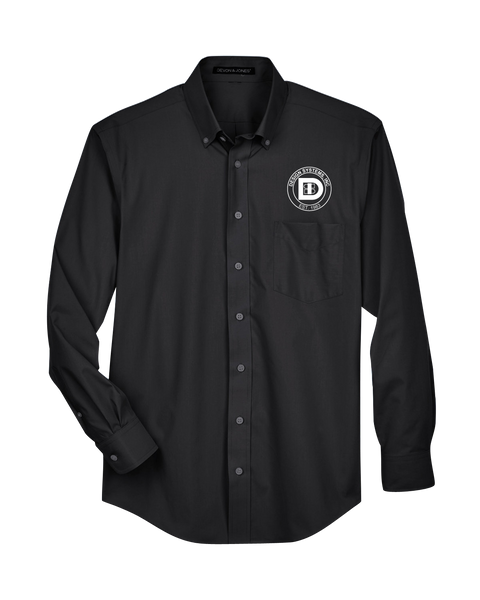 Design Systems Inc. Badge Solid Broadcloth Dress Shirt