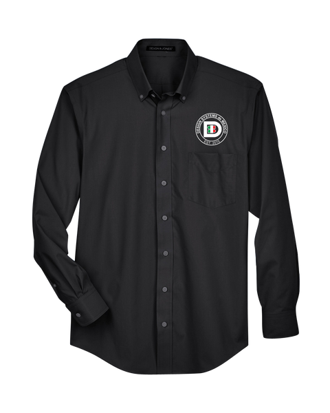 Design Systems de Mexico Badge Solid Broadcloth Dress Shirt