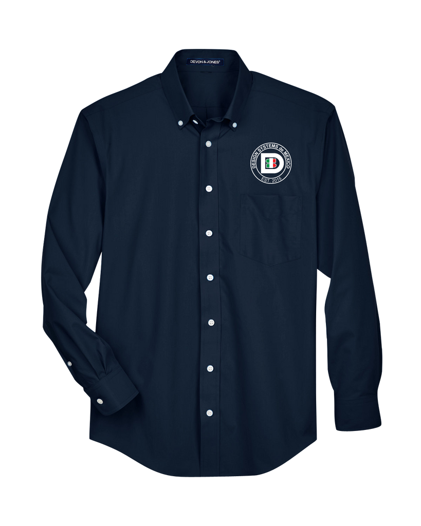 Broadcloth button 2025 down dress shirts