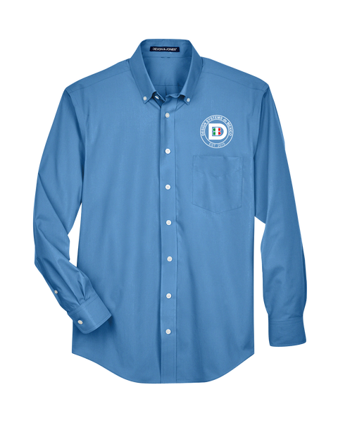 Design Systems de Mexico Badge Solid Broadcloth Dress Shirt