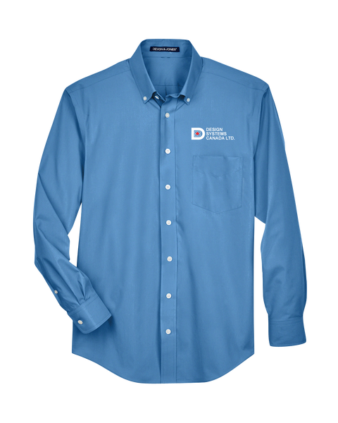 Design Systems Canada Solid Broadcloth Dress Shirt