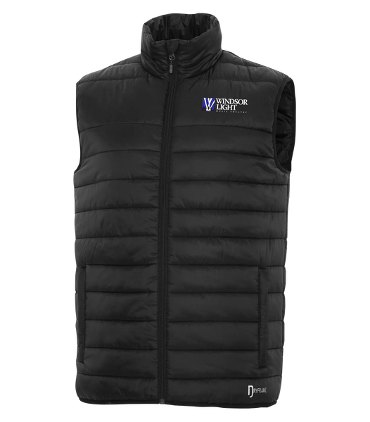 Windsor Light Music Theatre Mens Dry Tech Insulated Vest with Embroidered Logo